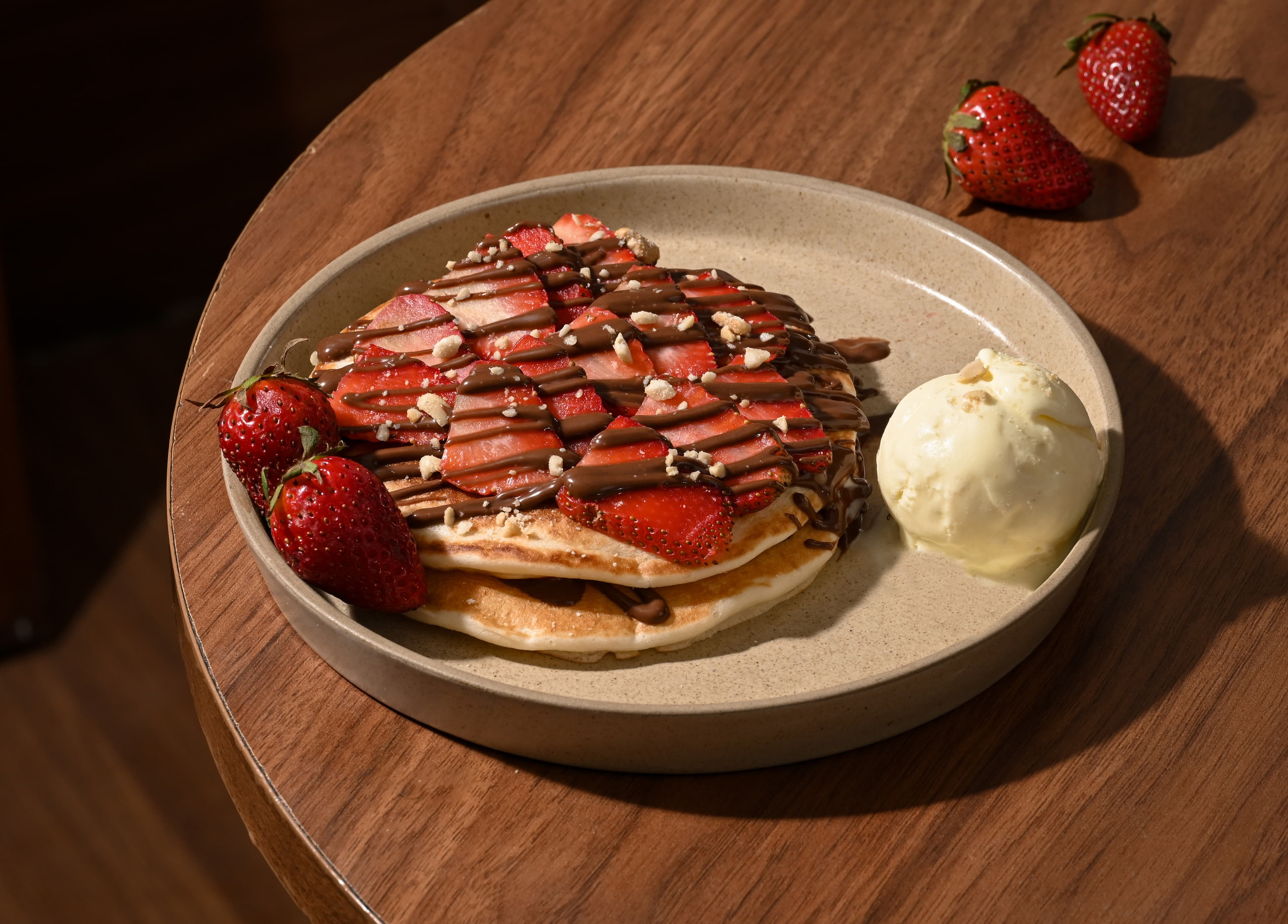 Strawberry Nutella  Pancake